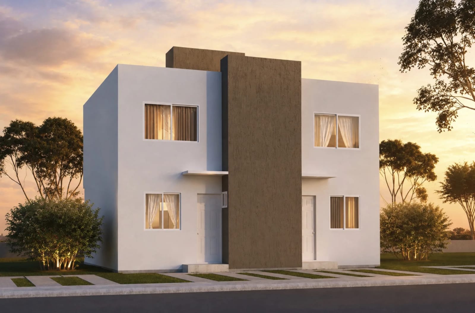 Fachada de la casa Amate Plus en Vía Plata