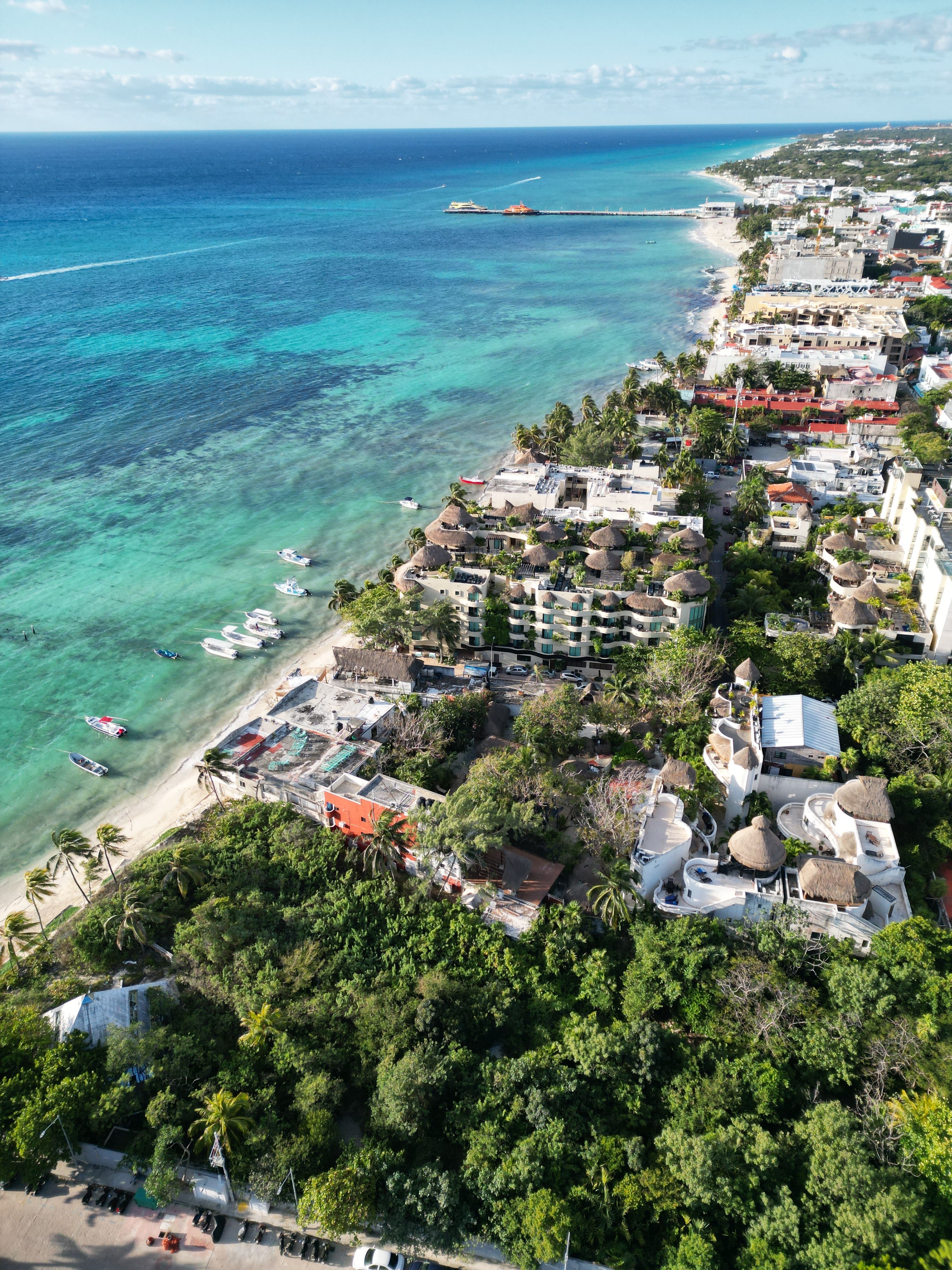 Vista aérea de Playa del Carmen
